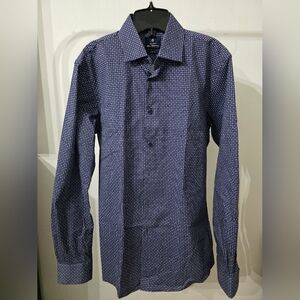 Ben Sherman Navy and White Patterned Shirt